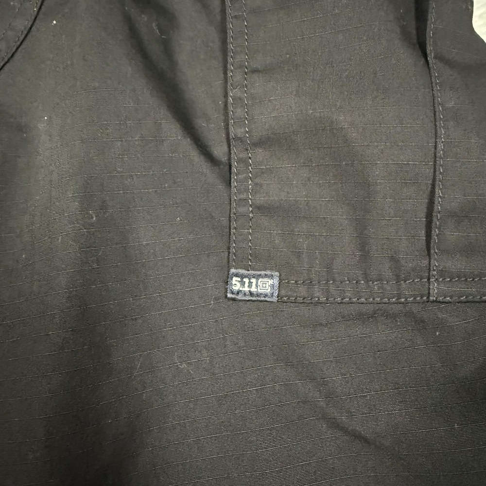 5.11 Tactical Pants Mens XL Long Black Cargo Ripstop Drawstring Cuffs Reinforced - Picture 8 of 16